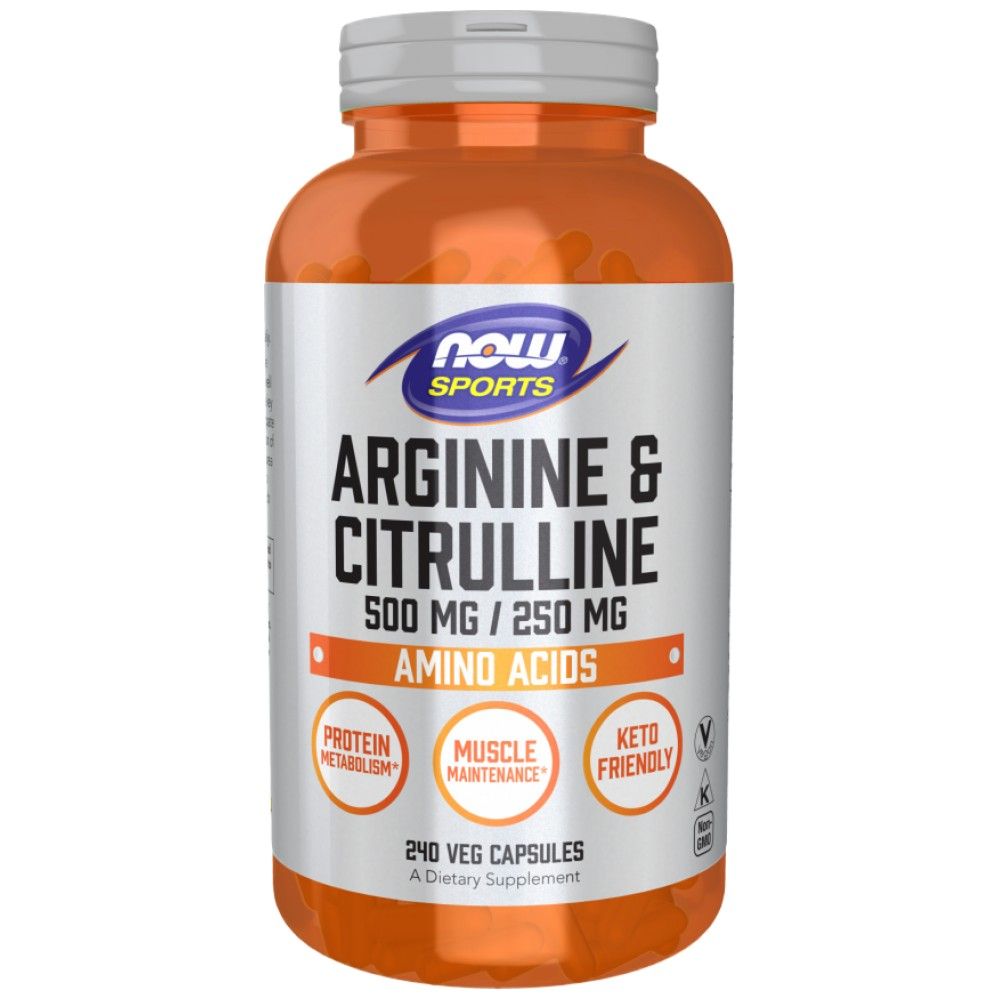 Arginine & Citrulline - 240 capsules - Nutra Best Europe