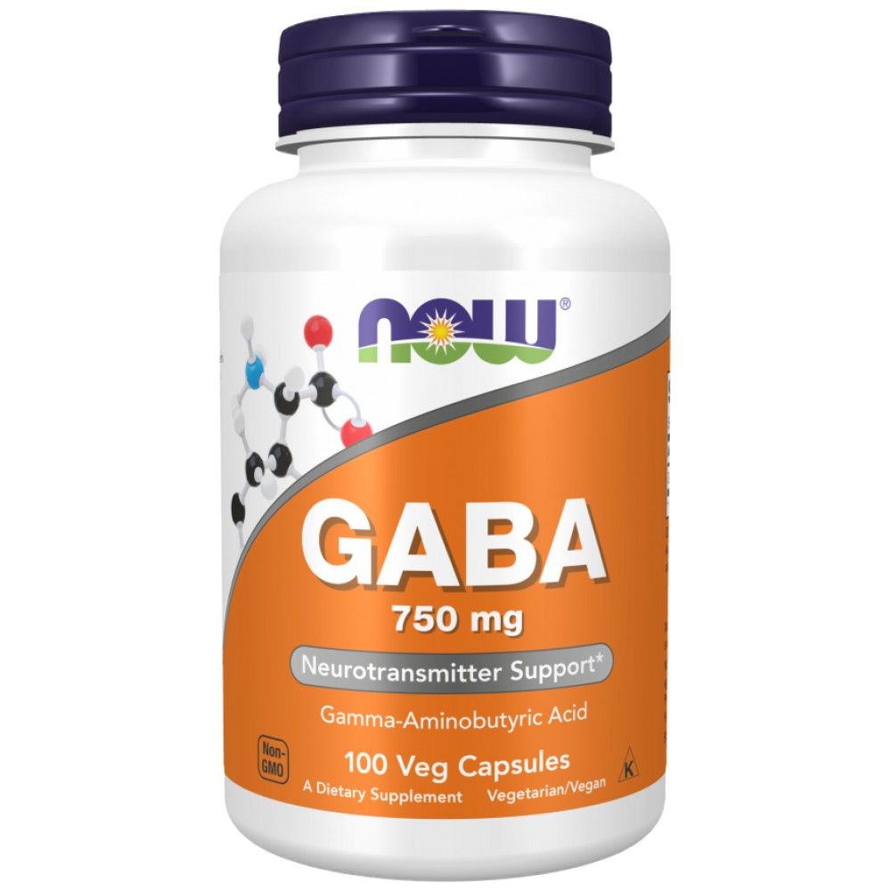 GABA 750 mg - 200 capsules - Nutra Best Europe