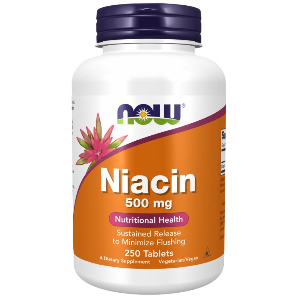 Niacin 500 mg - 250 Tablets - Nutra Best Europe