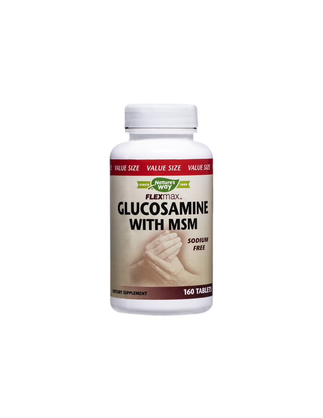 Flexmax™ Glucosamine with MSM/ Glucosamine Sulphate & MSM 877 mg x 160 tablets Nature's Way - Nutra Best Europe