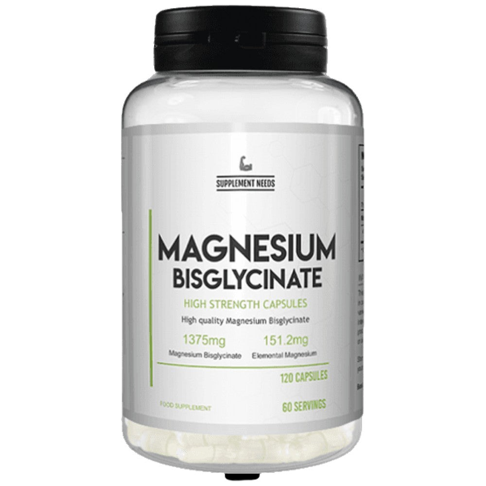 Magnesium Bisglycinate 151 mg - 120 capsules - Nutra Best Europe