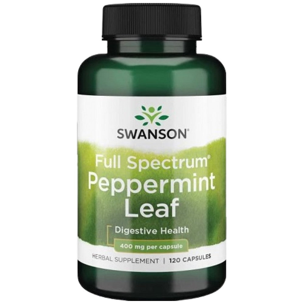 Full Spectrum Peppermint Leaf 400 mg 120 capsules - Nutra Best Europe