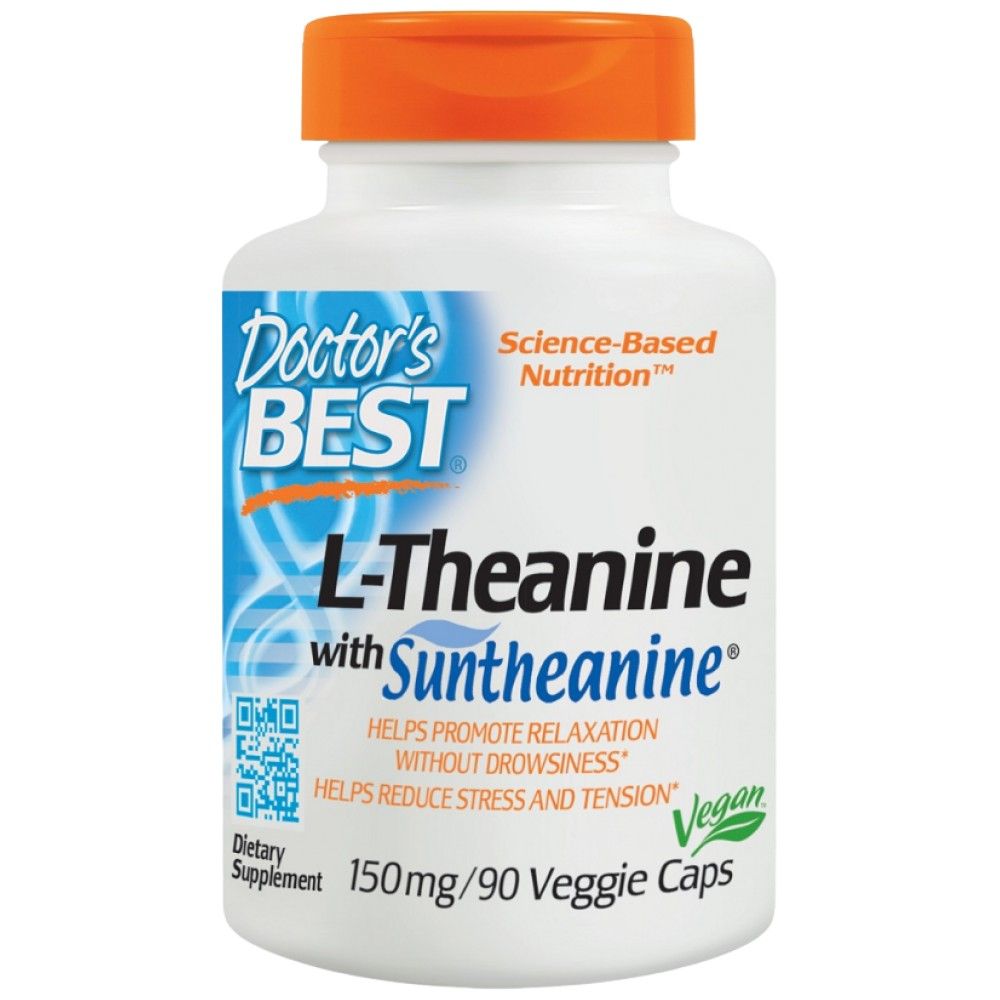 L-Theanine 150 mg | With Suntheanine - 90 capsules - Nutra Best Europe