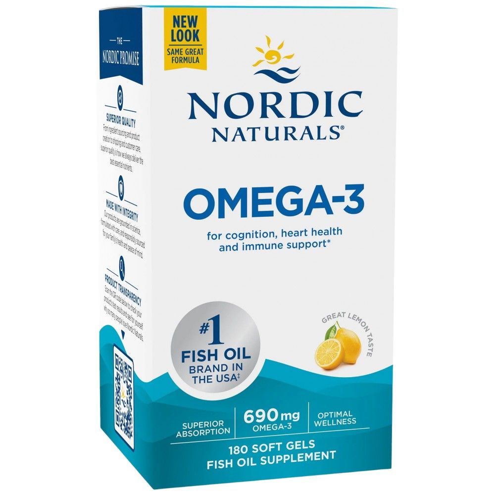 Omega-3 690 mg - 180 Softgels - Nutra Best Europe