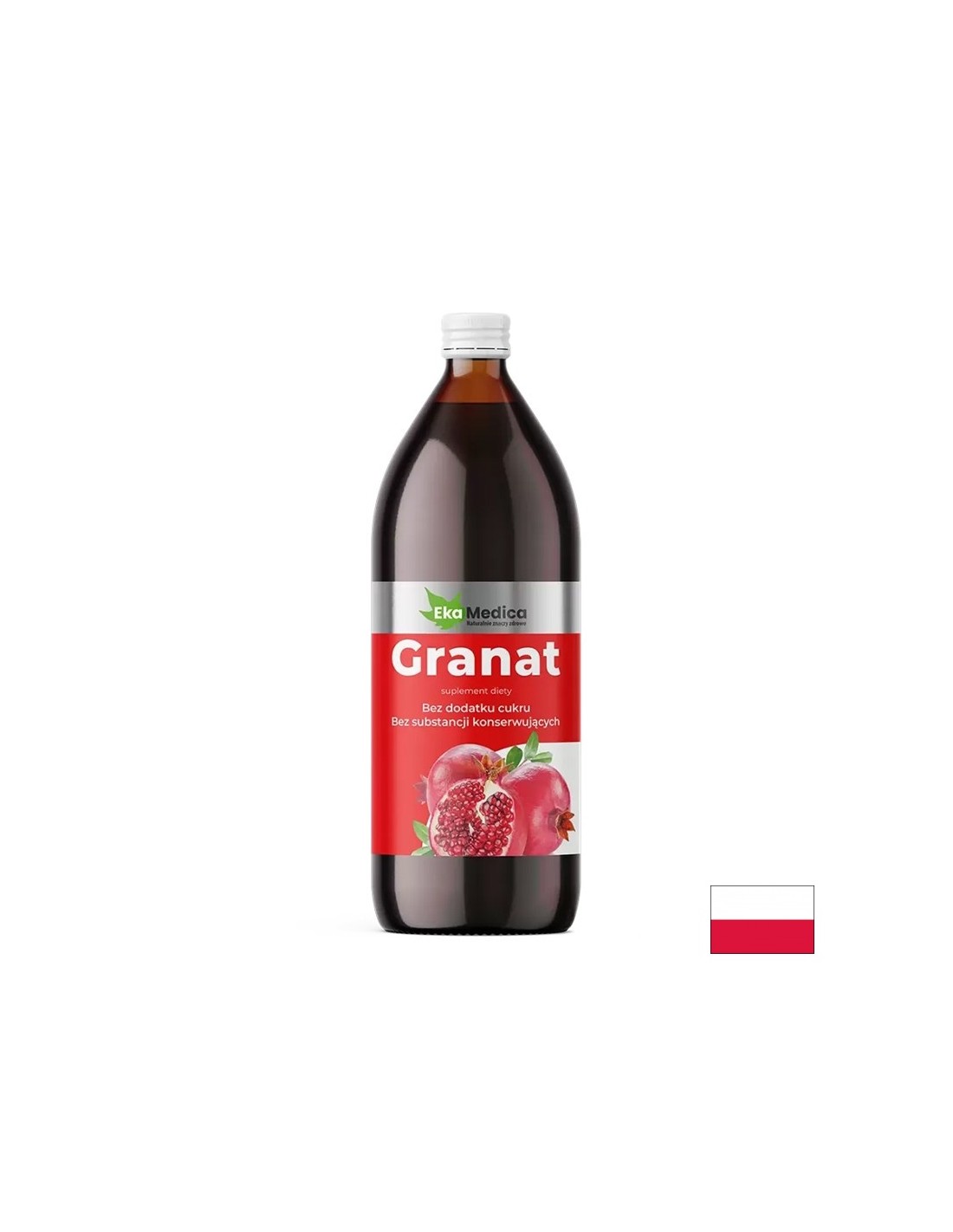 Gránátalmalé camu camuval és természetes C-vitaminnal - Antioxidáns és energia tonik, 1 liter, 20 vagy 40 adag