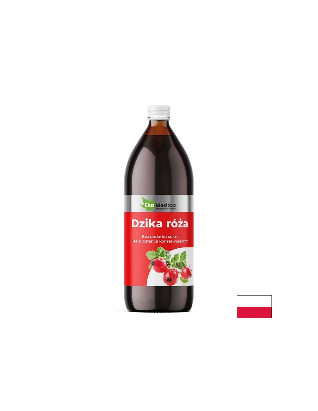 Csipkebogyólé Camu Camuval és természetes C-vitaminnal - Immun-, szív- és érrendszeri és anyagcsere-egészség, 1 liter, 20 vagy 40 adag