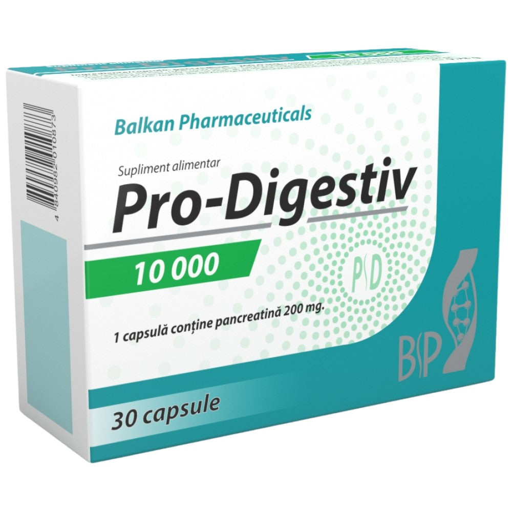 Pro-Digestiv 10000 | Pancreatin 200 mg - 30 capsules - Nutra Best Europe
