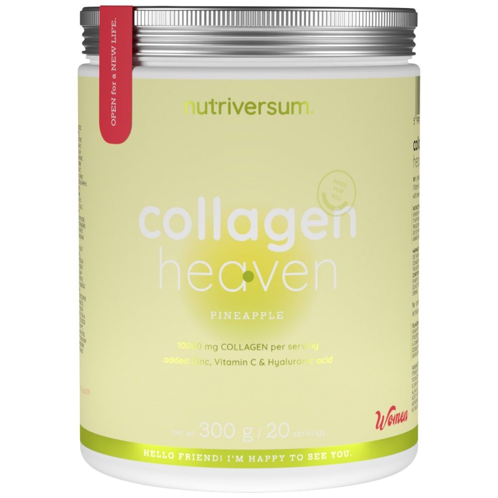 Collagen Heaven | added Zinc, Vitamin C and Hyaluronic Acid - 300 grams - Nutra Best Europe
