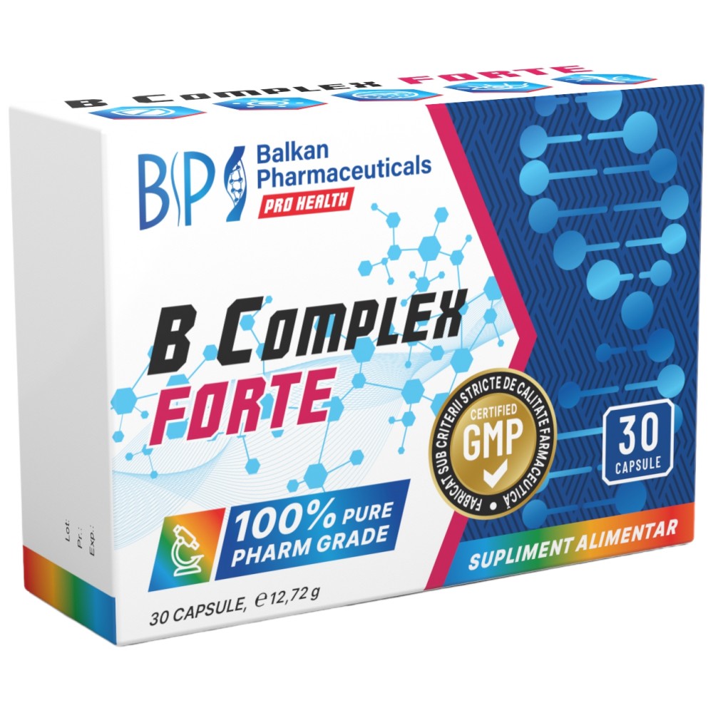 B-Complex BP Forte - 30 capsules - Nutra Best Europe