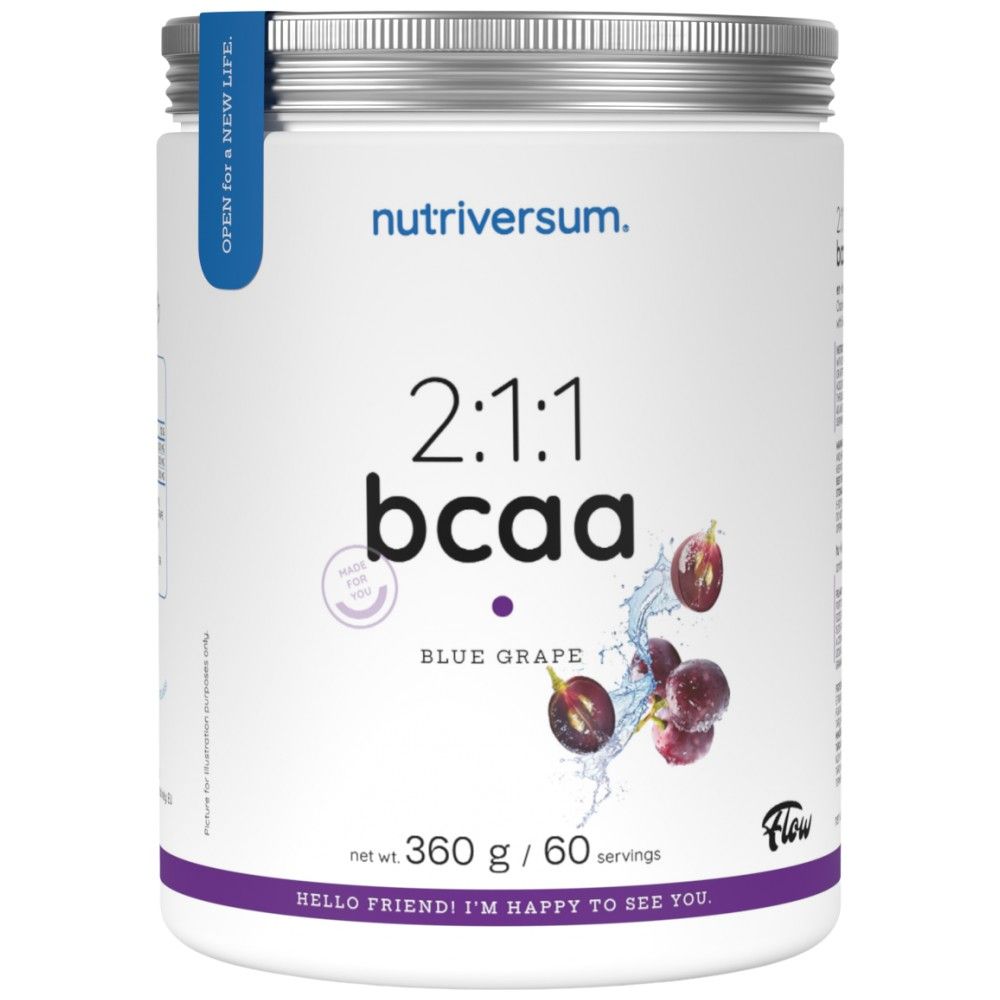 BCAA 2:1:1 Powder | Flow - 360 grams - Nutra Best Europe