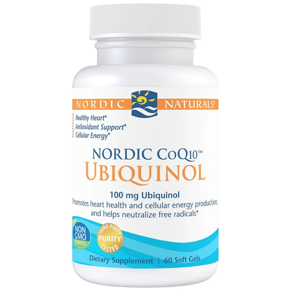 Nordic CoQ10 Ubiquinol 100 mg - 60 Gel capsules - Nutra Best Europe