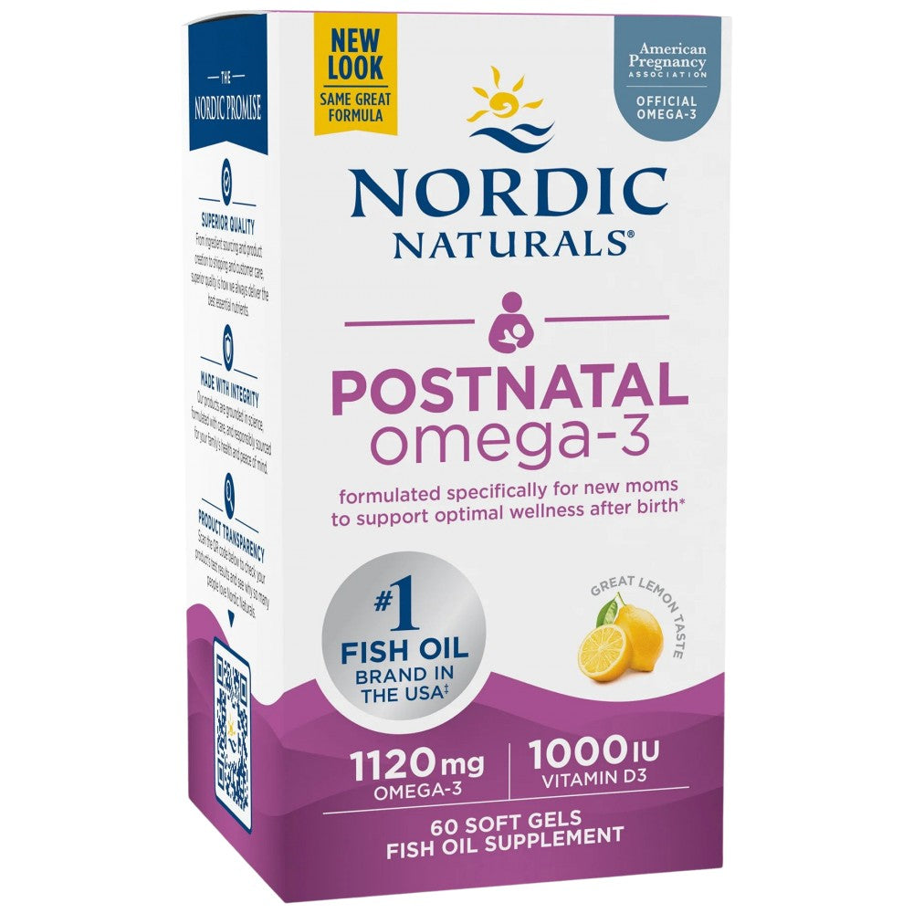 Postnatal Omega-3 - 60 Softgels - Nutra Best Europe