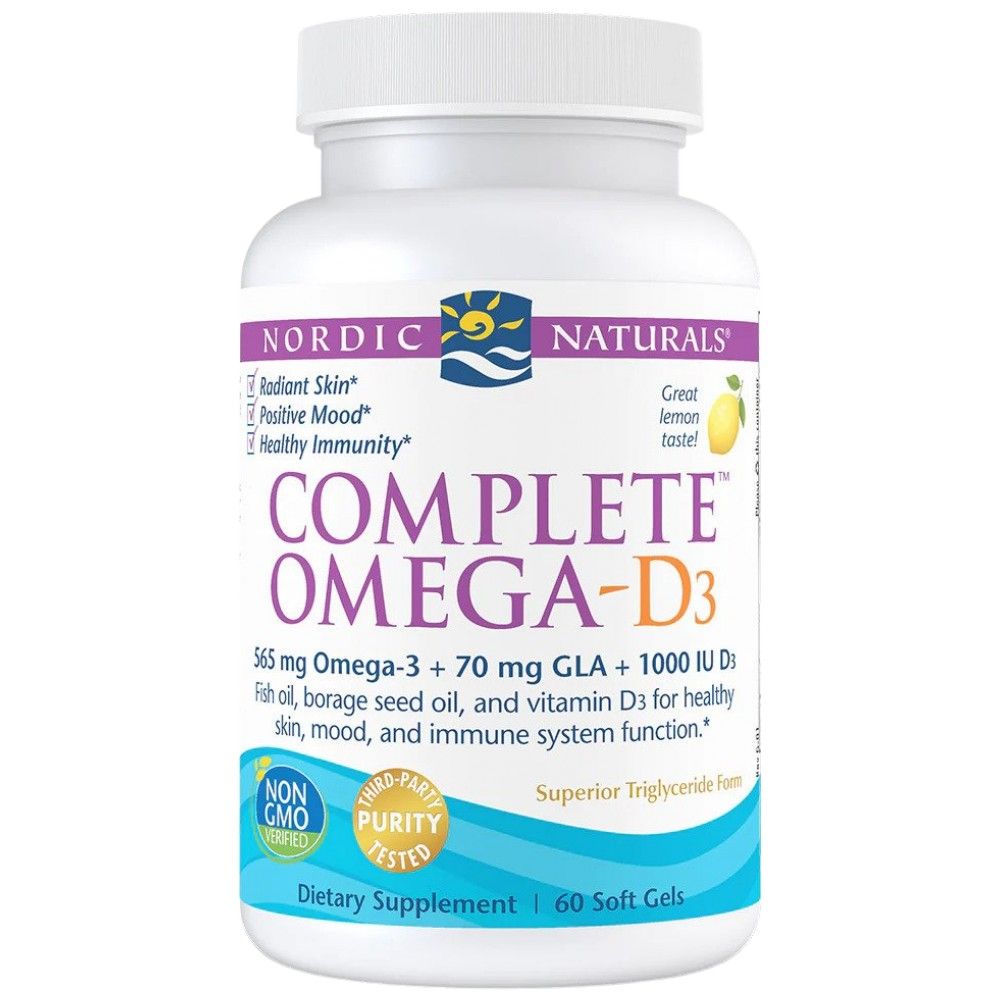 Complete Omega-D3 565 mg - 60 Gel capsules - Nutra Best Europe