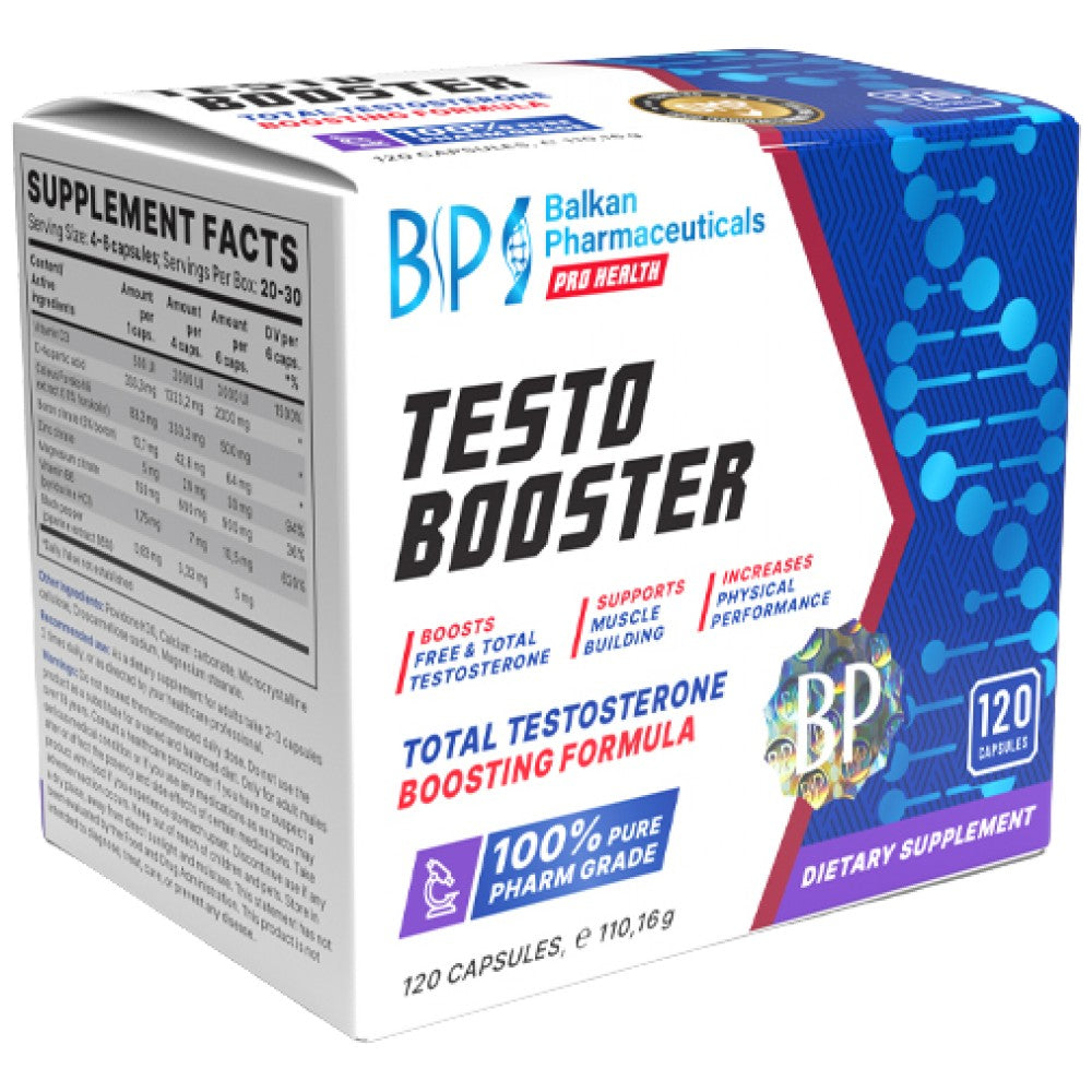 Testo Booster - 120 capsules - Nutra Best Europe