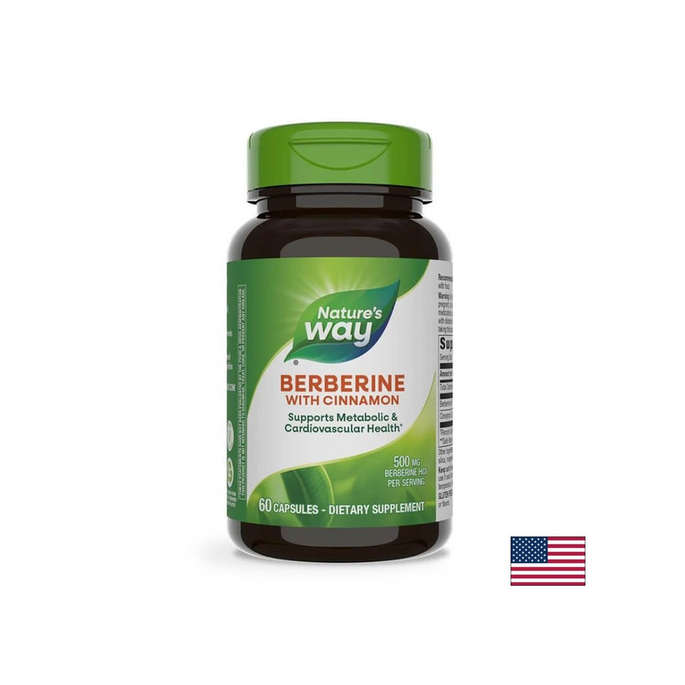 Berberine + Cinnamon - Blood Sugar Balance and Metabolic Support, 60 Capsules - Nutra Best Europe