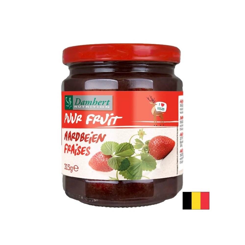 100% Strawberry Jam (sugar free), 315 g - Nutra Best Europe