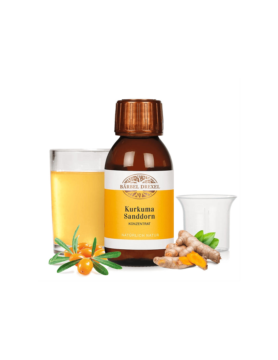 Kurkuma homoktövissel és C-vitaminnal - Erős immunitás és gyönyörű bőr, 100 ml, koncentrátum
