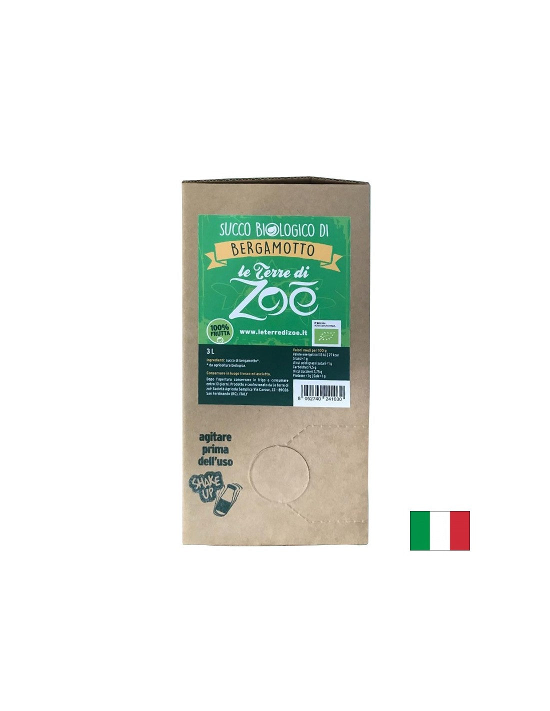 100% Organic Bergamot Juice, 3 L - Nutra Best Europe