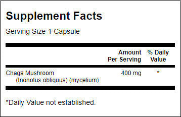 Full Spectrum Chaga Mushroom 400 mg - 60 capsules - Nutra Best Europe