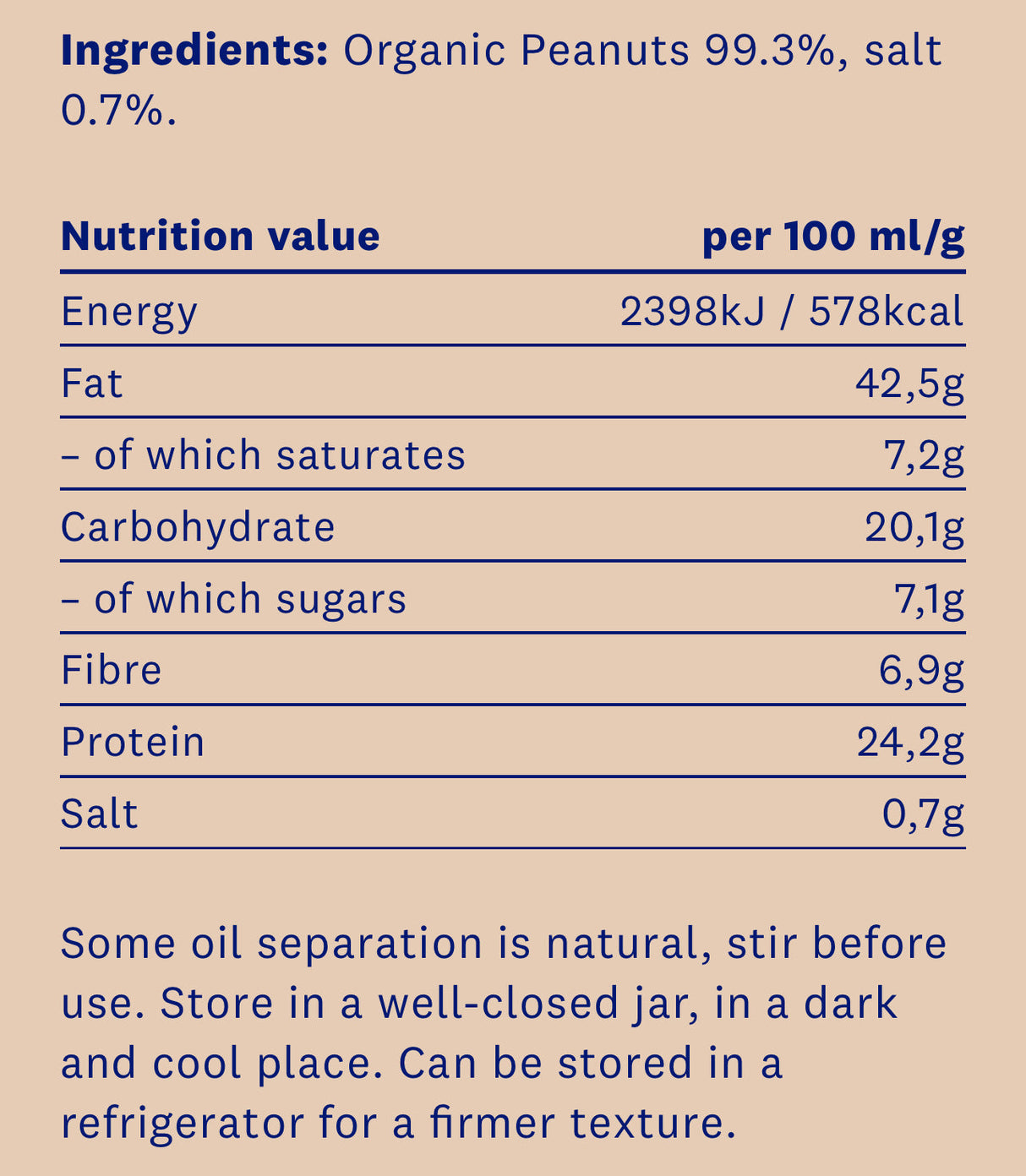 ECO peanut butter creamy 350g. (100% BIO) - Nutra Best Europe