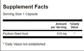 Psyllium Husks 610 mg - 300 capsules - Nutra Best Europe