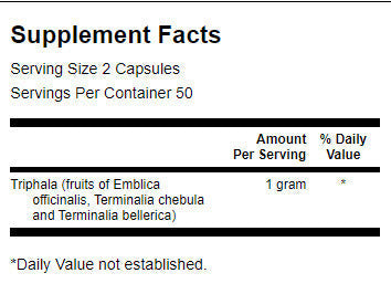 Triphala 500 mg - 100 capsules - Nutra Best Europe