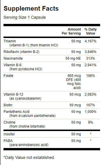 Balance B-50 Complex - 250 capsules - Nutra Best Europe