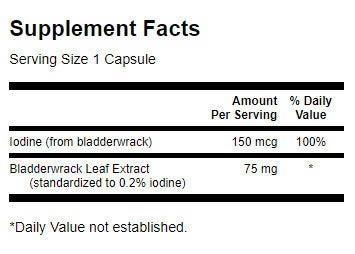 Bladderwrack Leaves 75 mg - 60 capsules - Nutra Best Europe