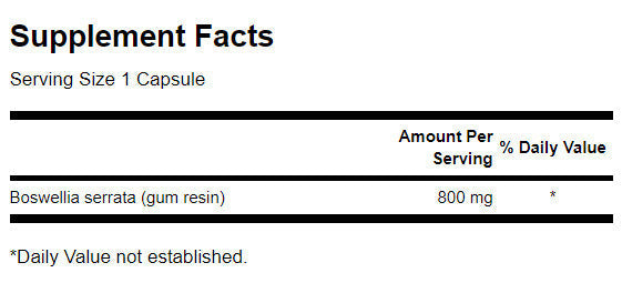 Full Spectrum Boswellia 800 mg - 60 capsules - Nutra Best Europe