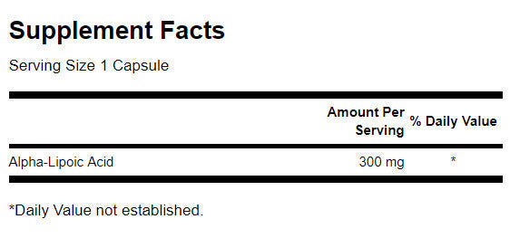 Alpha Lipoic Acid 300 mg - 120 capsules - Nutra Best Europe