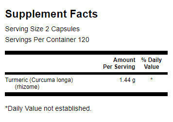 Turmeric 720 mg - 240 capsules - Nutra Best Europe