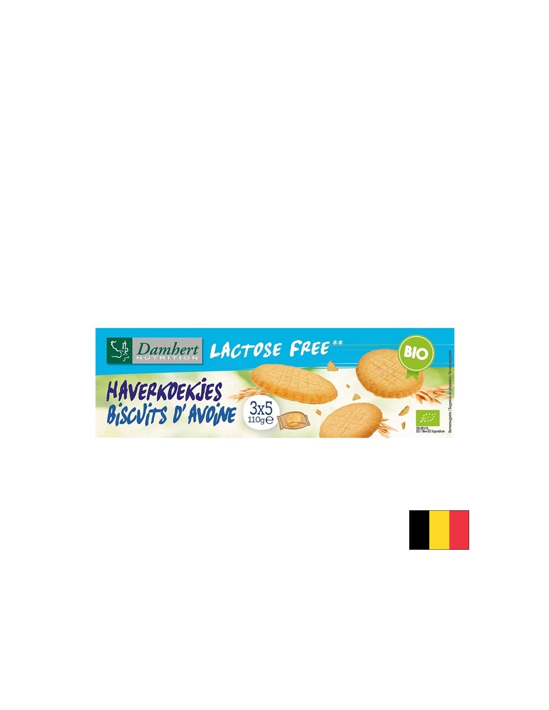 Zabpehely keksz (laktózmentes), BIO, 110 g