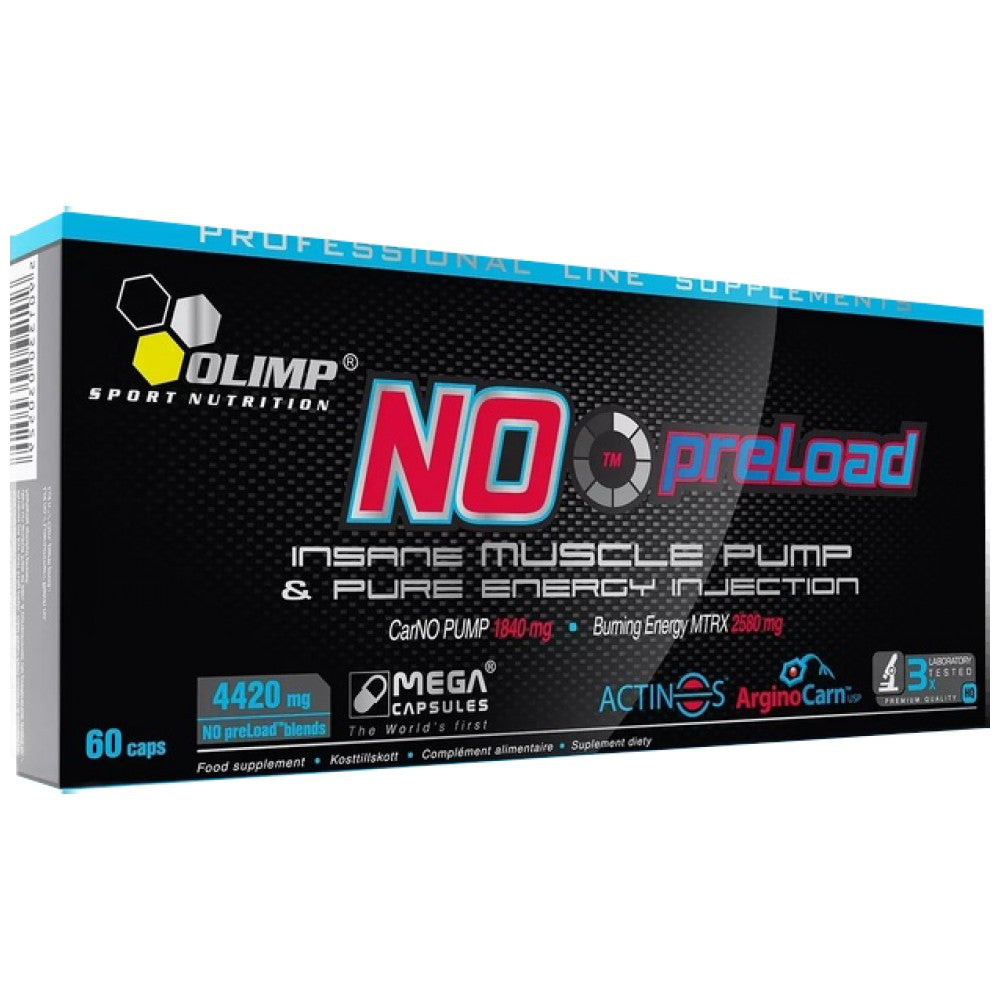 NO preLOAD 60 capsules - Nutra Best Europe
