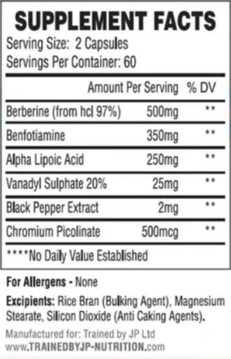 In-Sure | with Berberine and Benfotiamine - 120 capsules - Nutra Best Europe