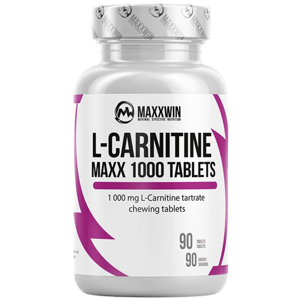 L-Carnitine Maxx 1000 - 90 Chewable Tablets - Nutra Best Europe