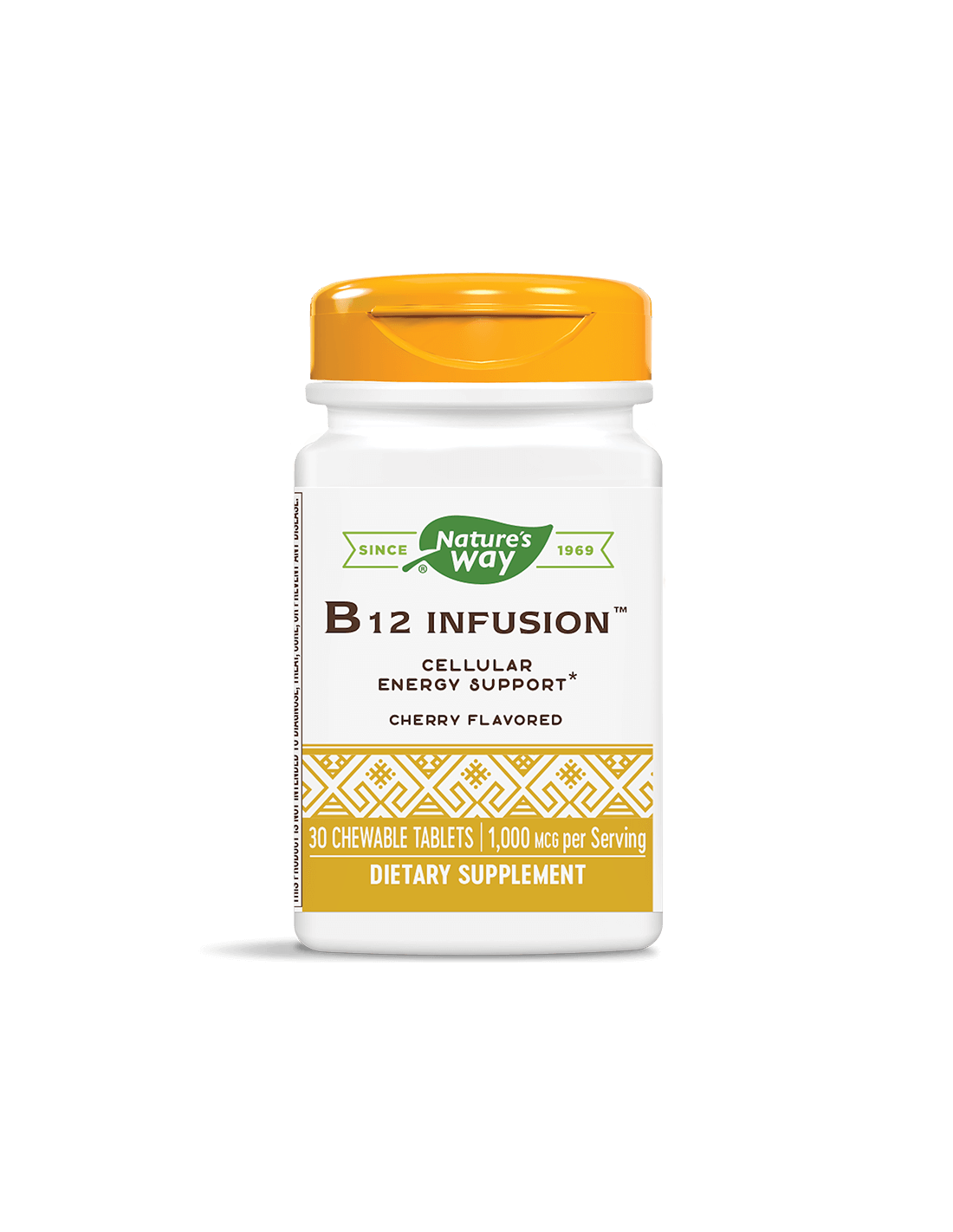 B12-vitamin (metilkobalamin) – Neurológiai és szív- és érrendszeri funkciók, 1000 mcg, 30 rágótabletta
