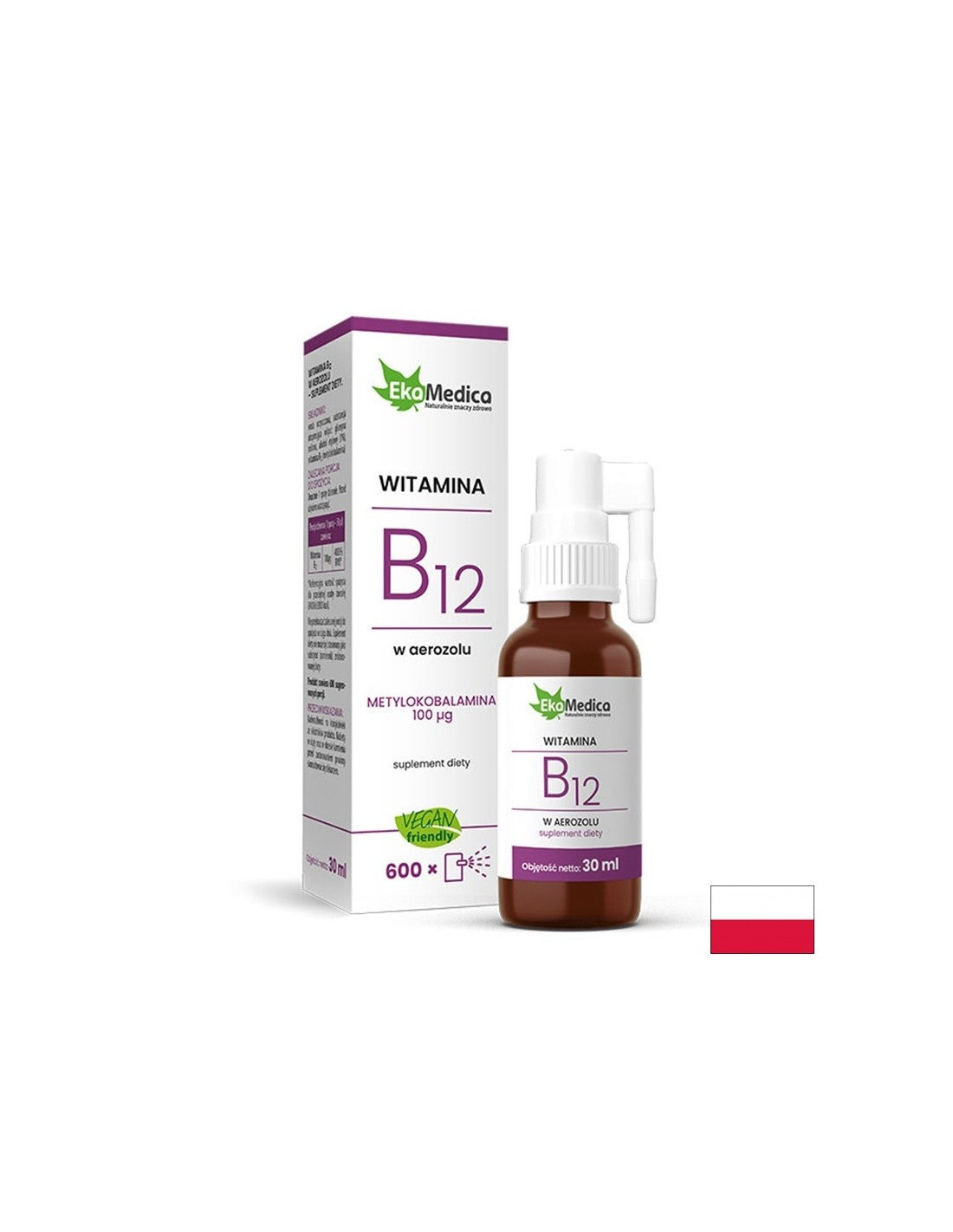 Idegrendszer és energia - B12 vitamin spray, 30 ml EkaMedica