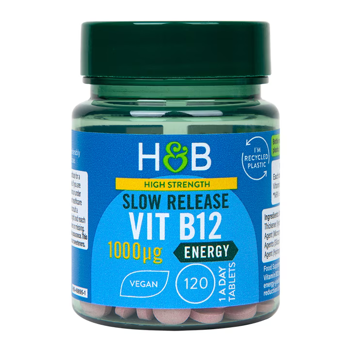 B12-vitamin (B12-vitamin) 1000 µg 120 tabletta késleltetett hatóanyag-leadású HOLLAND & BARRETT