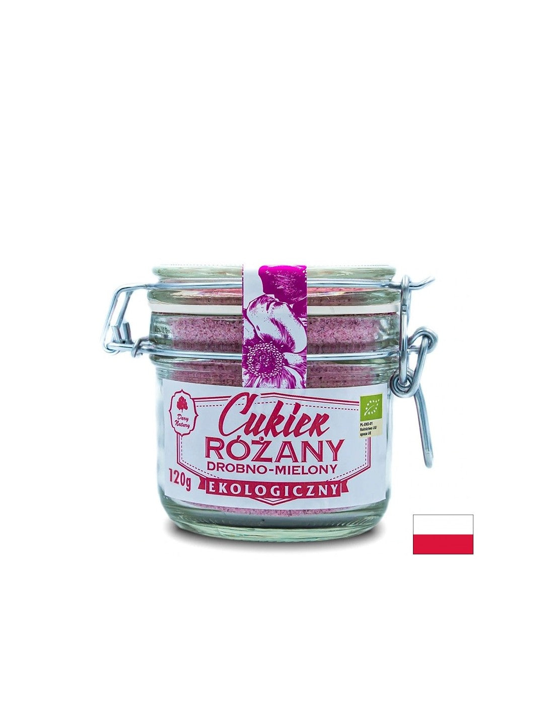 Finomra őrölt nádcukor rózsaszirmokkal, 120 g