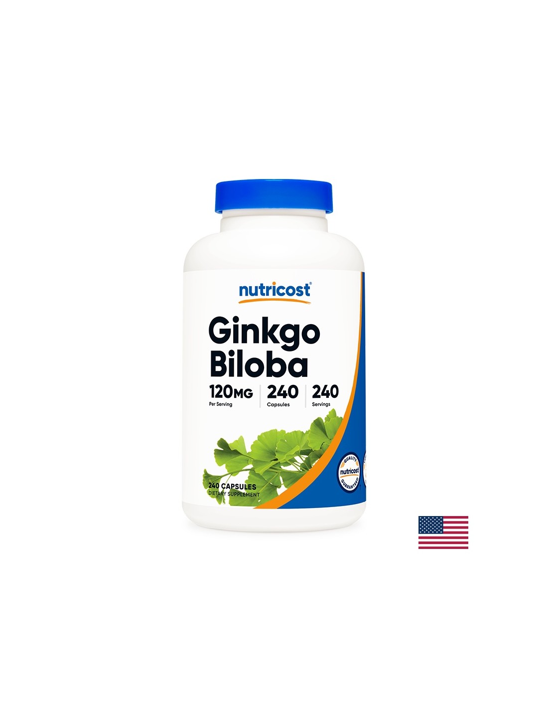 Memória - Ginkgo Biloba, 120 mg/ 240 kapszula <tc>Nutricost</tc>