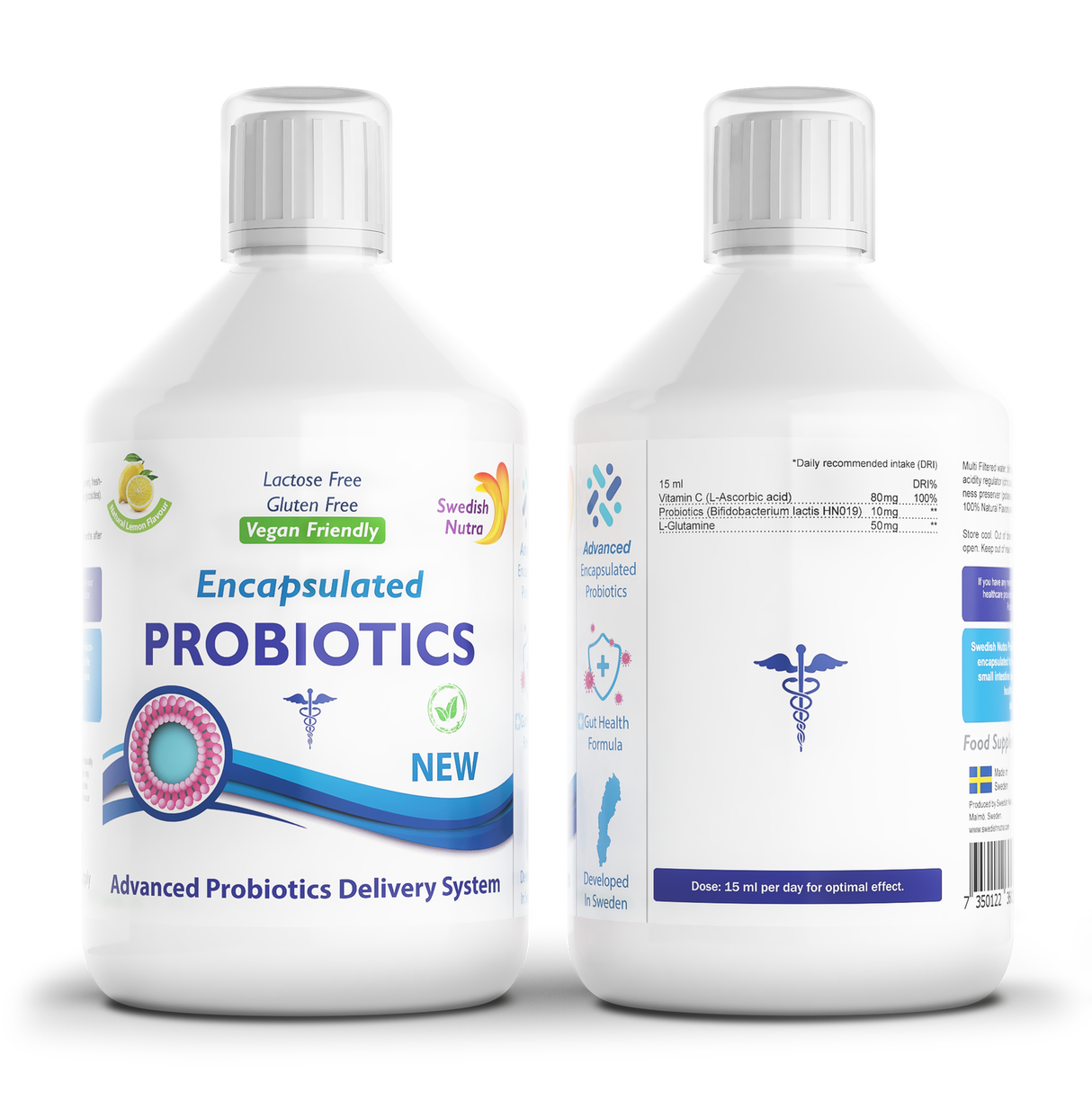 Liquid Probiotic (Microencapsulated) x 500ml (Vegan) - Nutra Best Europe