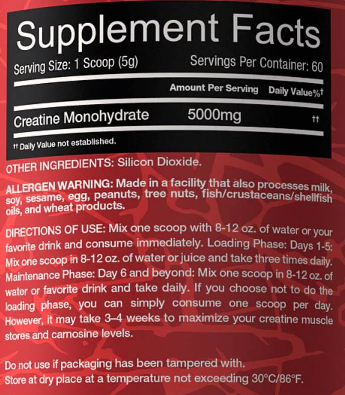 RedRex Creatine 300 grams - Nutra Best Europe