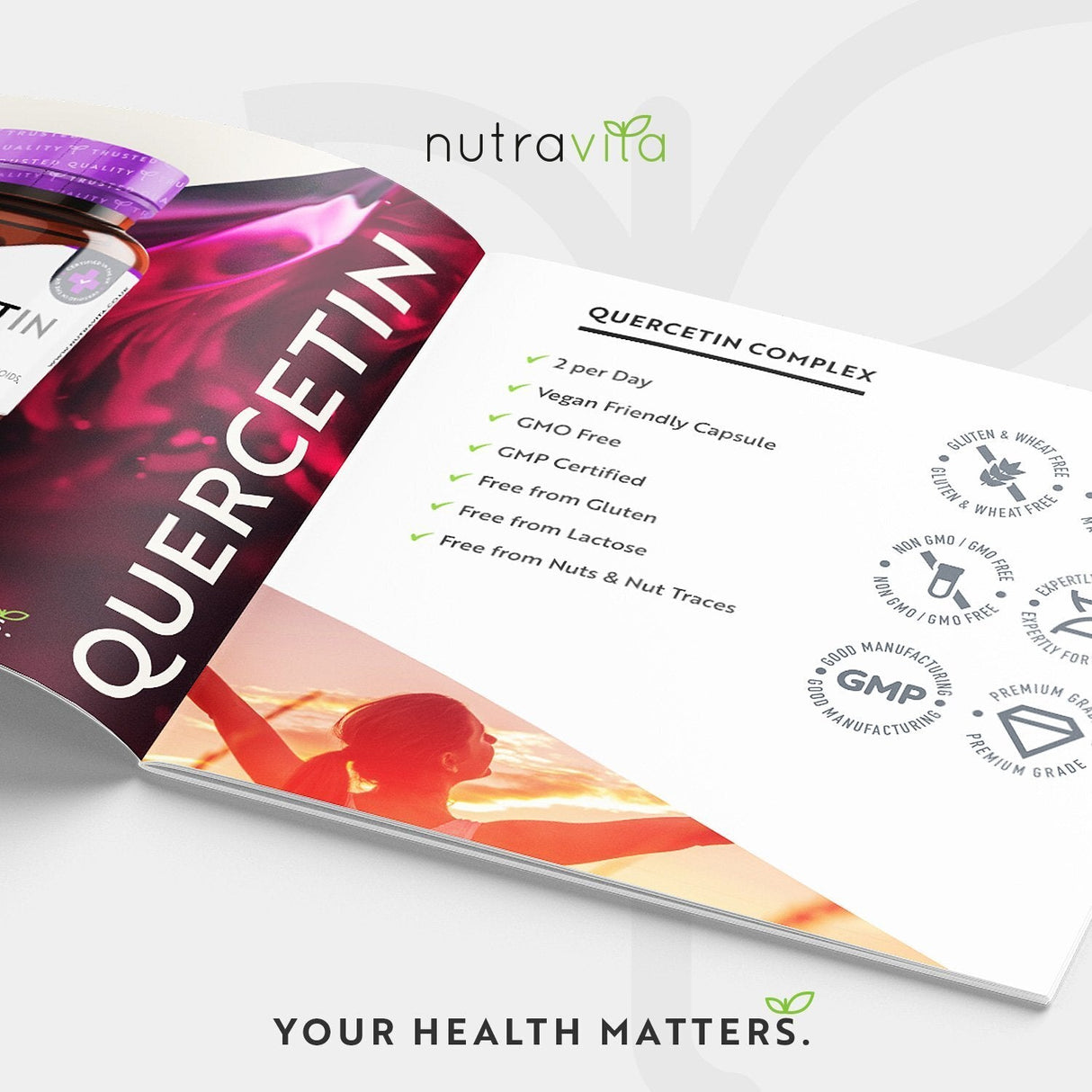 Quercetin Complex with Bromelain 120 VCaps. Nutravita - Nutra Best Europe