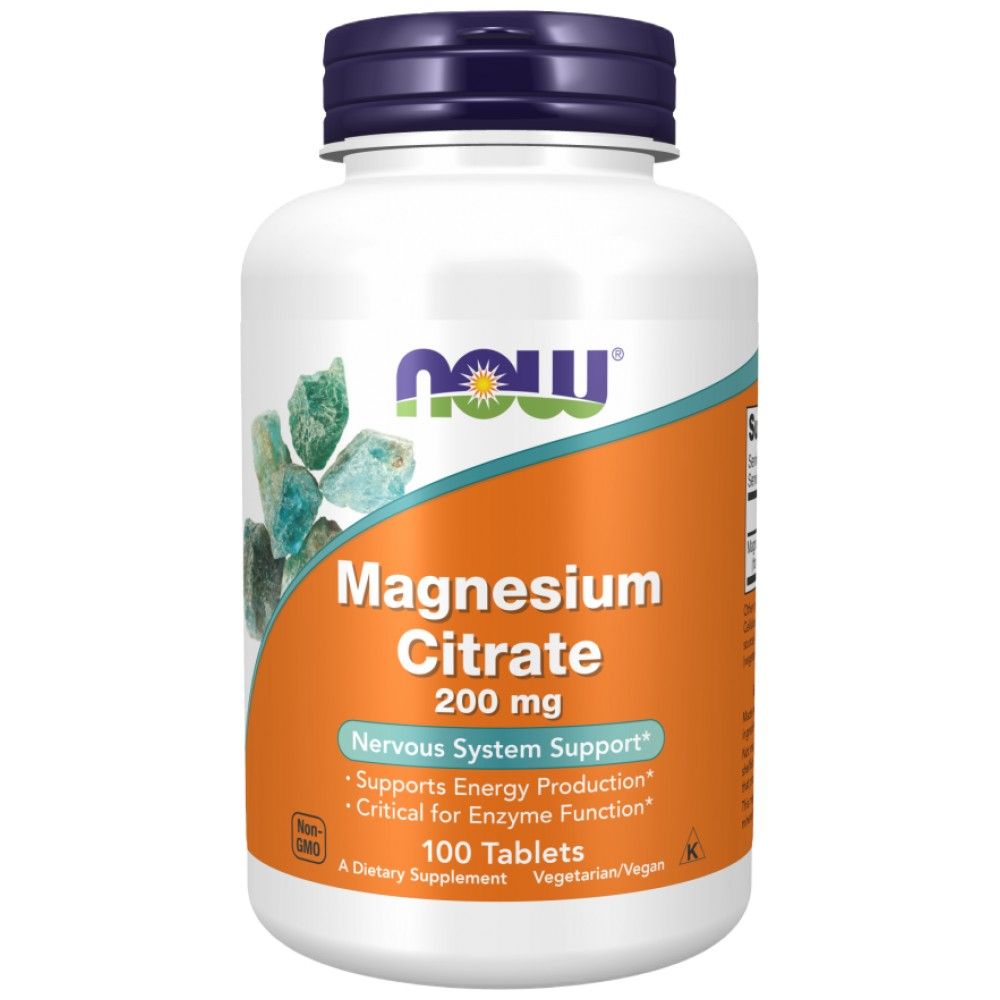 Magnesium Citrate 200 mg - 100 Tablets - Nutra Best Europe