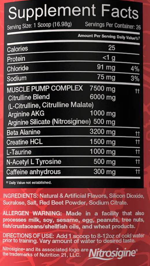 Stomp | Massive Pumps and Endurance 455 grams - Nutra Best Europe