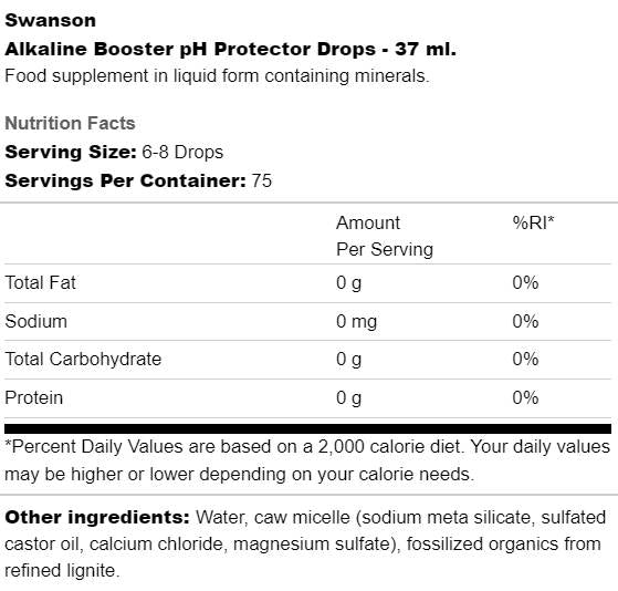 Alkaline Booster pH Protector Drops 37 ml - Nutra Best Europe