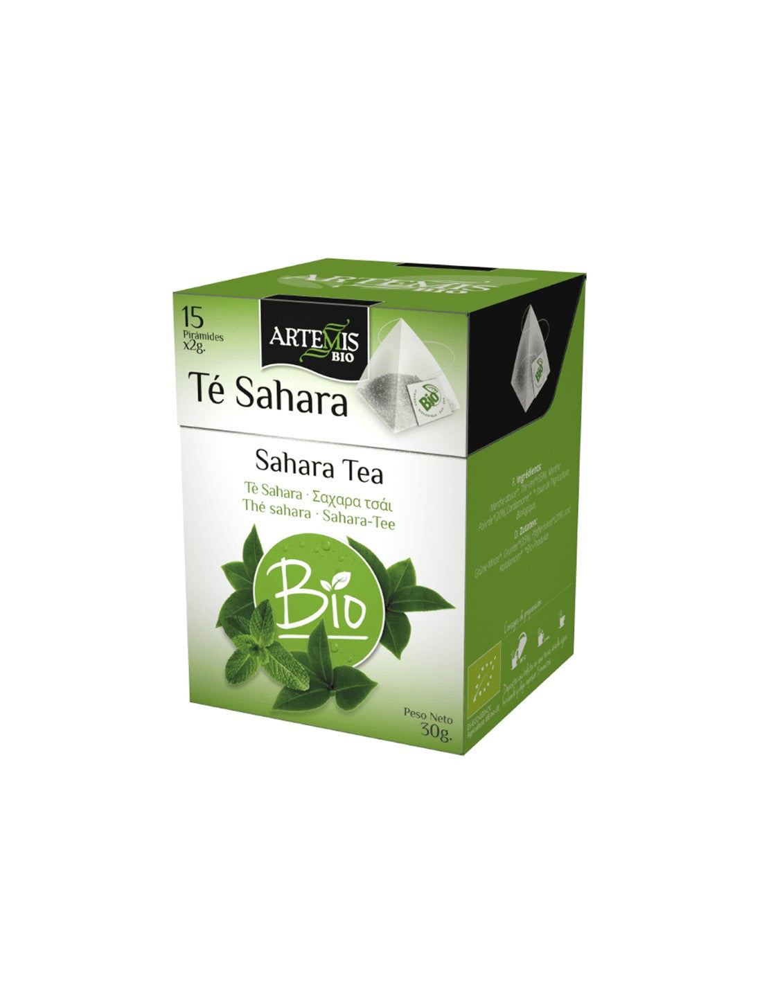 Zöld tea menta Bio, 15 filter zacskó