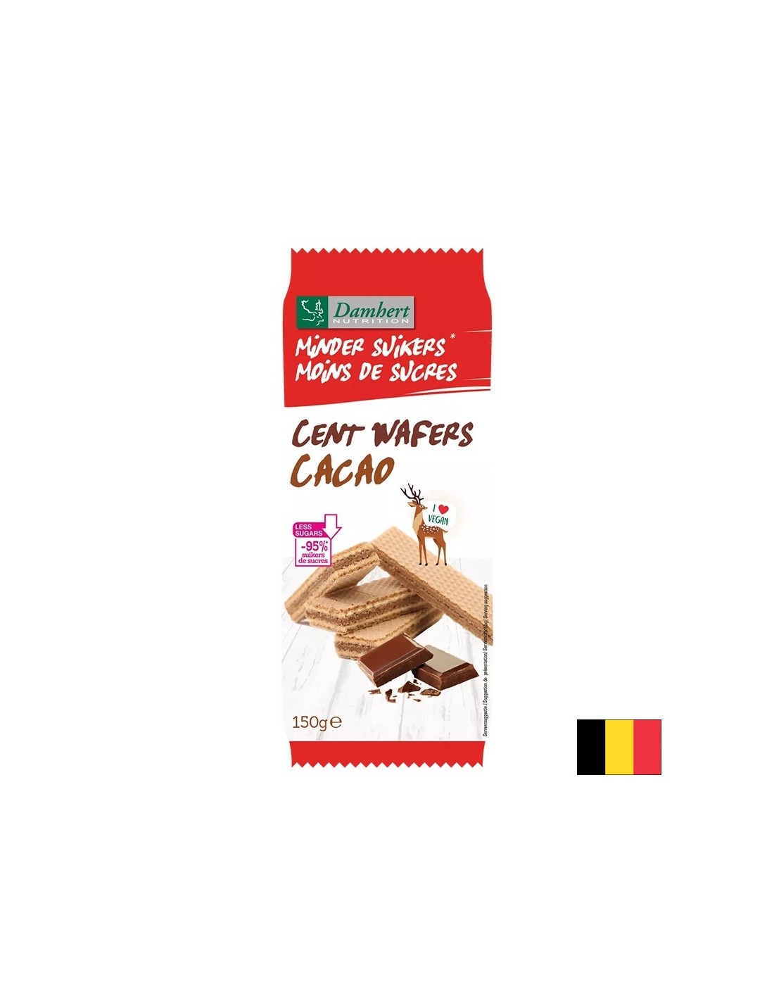 Gofri kakaós krémmel (cukormentes), 150 g