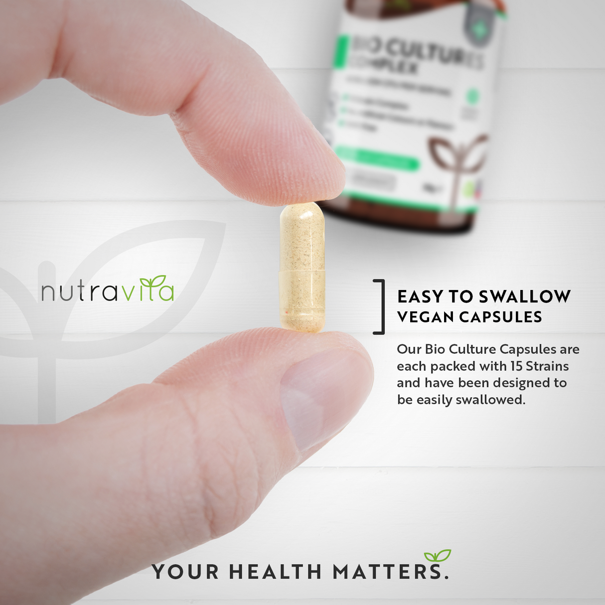 Probiotic 20 billion CFU 15 strains /60 capsules, 60 doses/ Nutravita - Nutra Best Europe