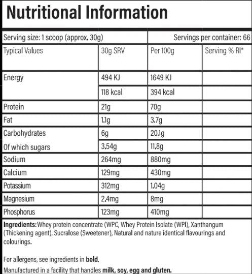 Performance Protein | Blend of Isolate & Concentrate - 2000 grams - Nutra Best Europe